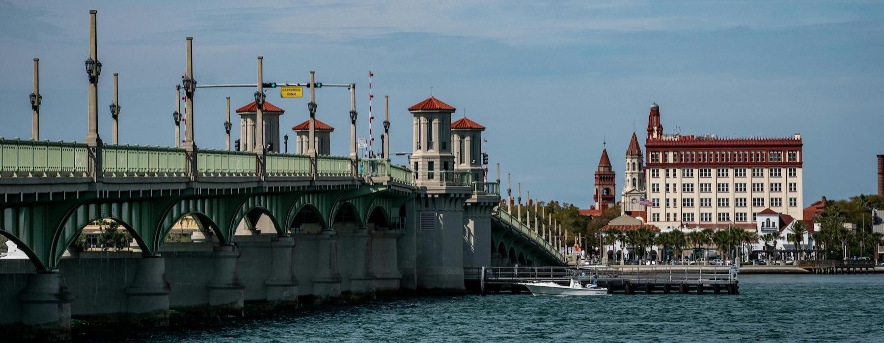 a bridge over a river